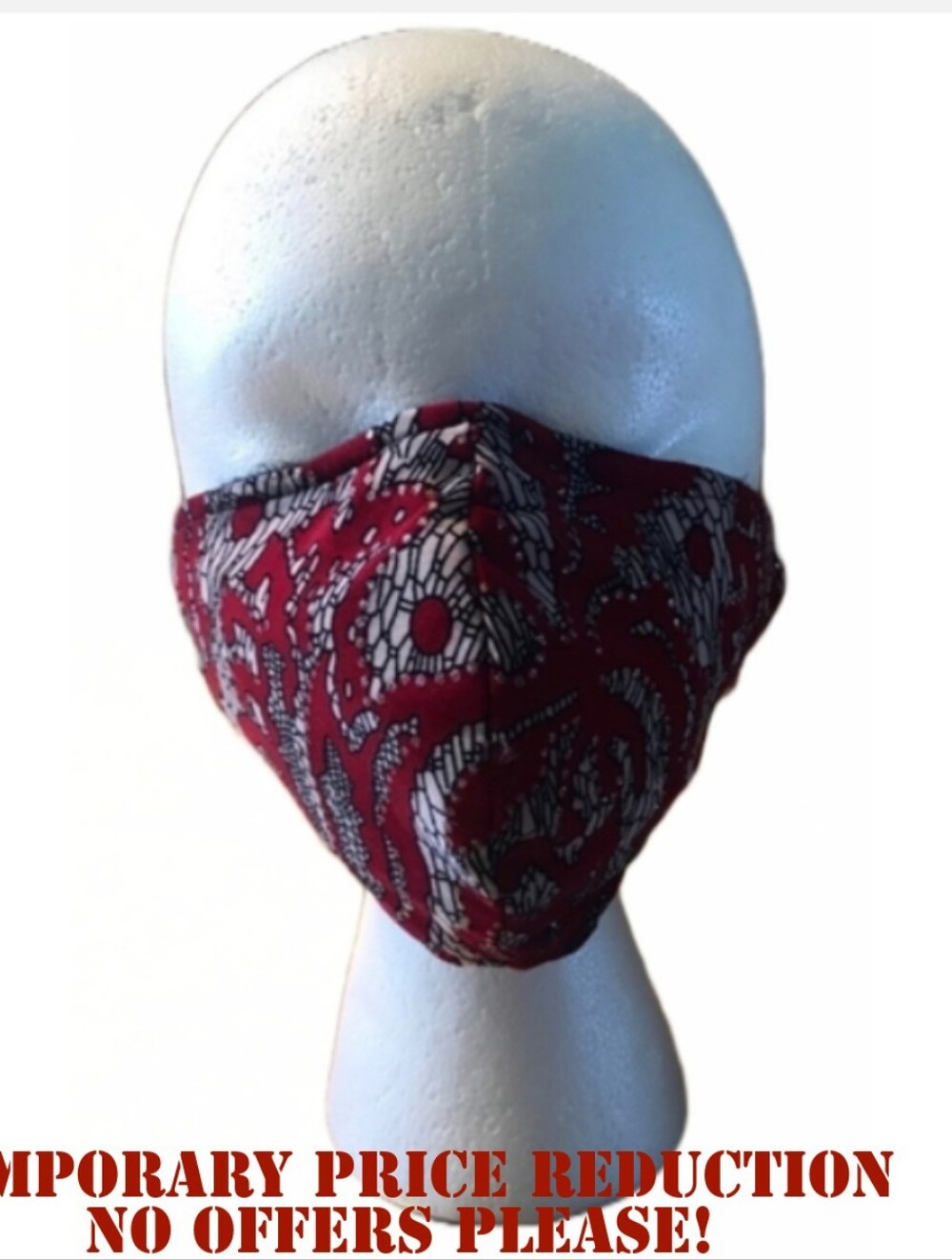 "THROUGH THE LABYRINTH” FACE MASK RED